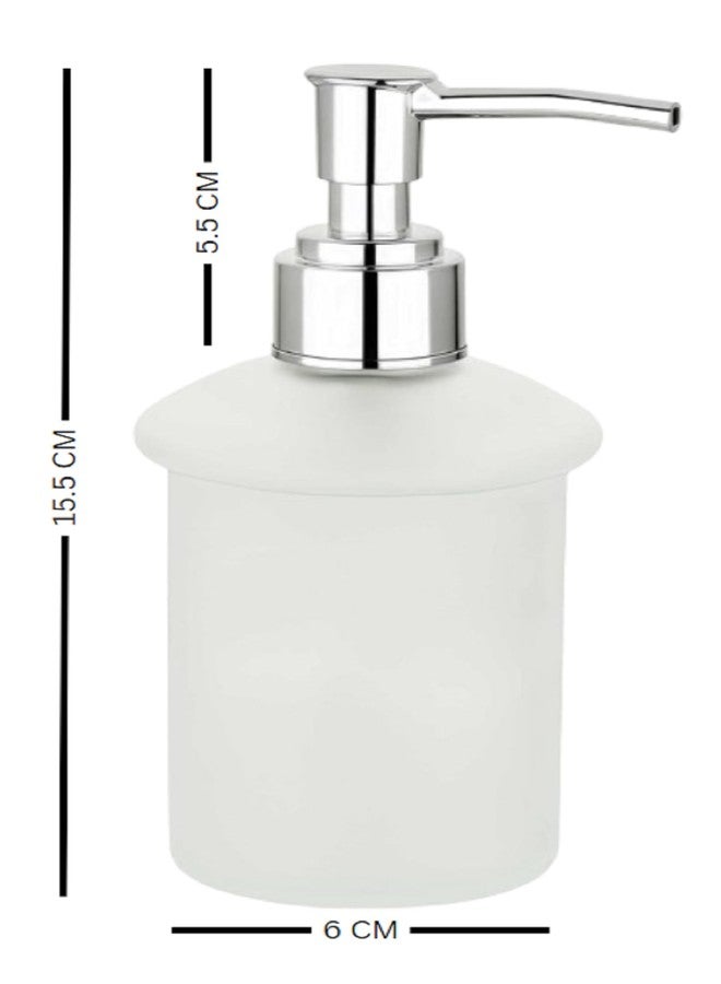 JAGGER JAG263 موزع صابون سائل متعدد الأغراض من الزجاج المصنفر، حامل شامبو وغسول يدين، موزع بلسم، موزع جل معقم، زجاجة لحوض غسيل الحمام (1) - Image 2